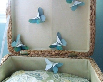 blue butterfly origami
