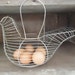 Vintage Chicken Wire Basket with Handles, Country Charm