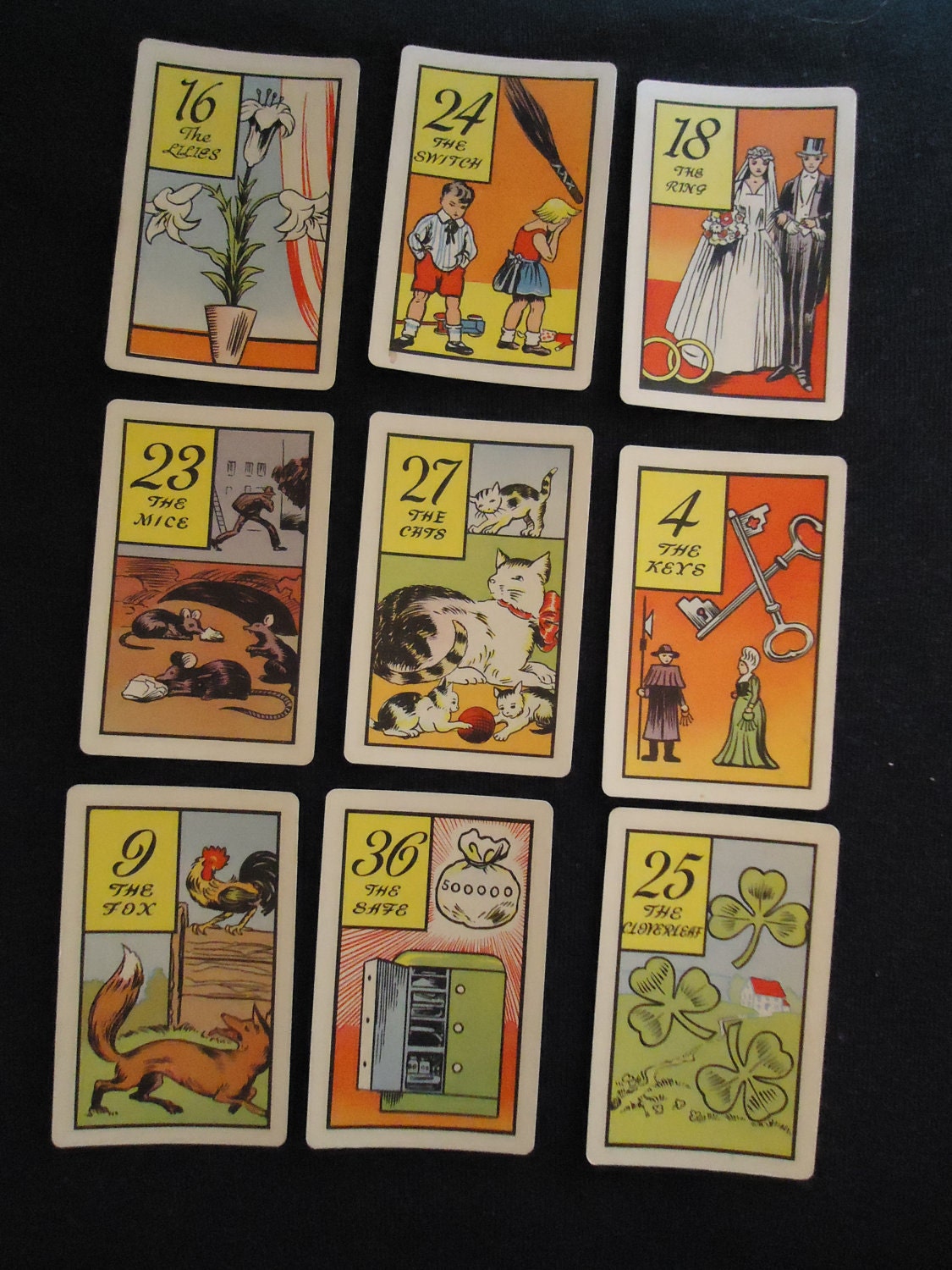 36 Vintage Tarot Cards by VintageKeepsake on Etsy