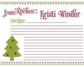 Custom Christmas Recipe Cards (PRINTABLE) Il_170x135