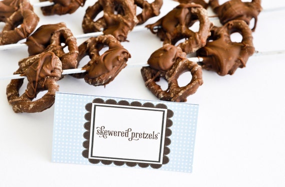 Oh Boy Shower Food or Name Tent Cards (PRINTABLE) Il_570xn