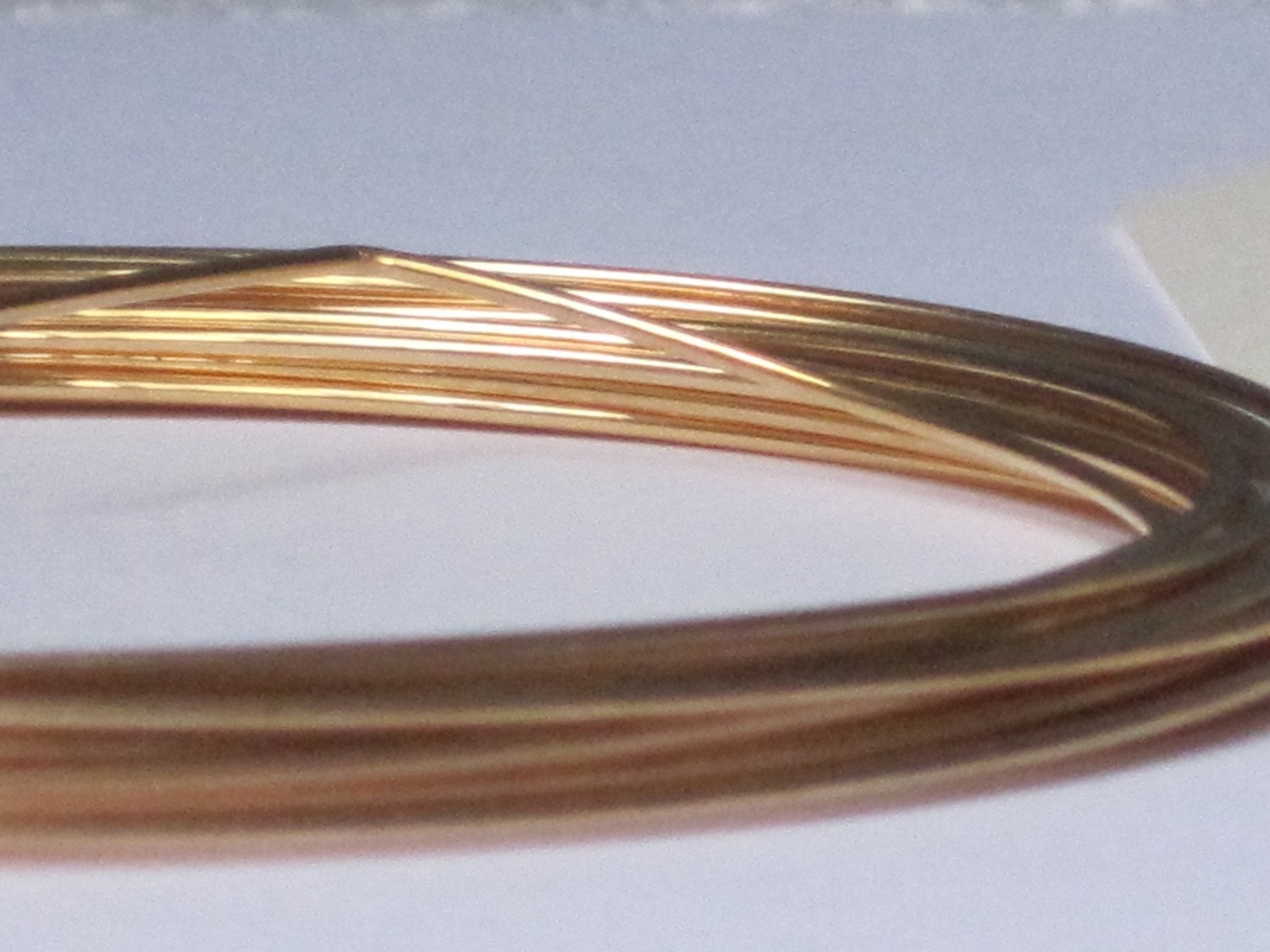 Gold Plated Jewelry Wire 18 gauge Qty 3 ft 65107