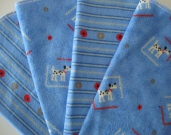 Boy-Everyday Puppy Dalmatian Dog Reusable Lunchbox Napkins Wipes Set of 4