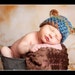 Newborn Beanie - Bear Beanie - Bear Hat - Newborn Bear Hat - Newborn Boy Beanie - Newborn photo prop - Ready to Ship