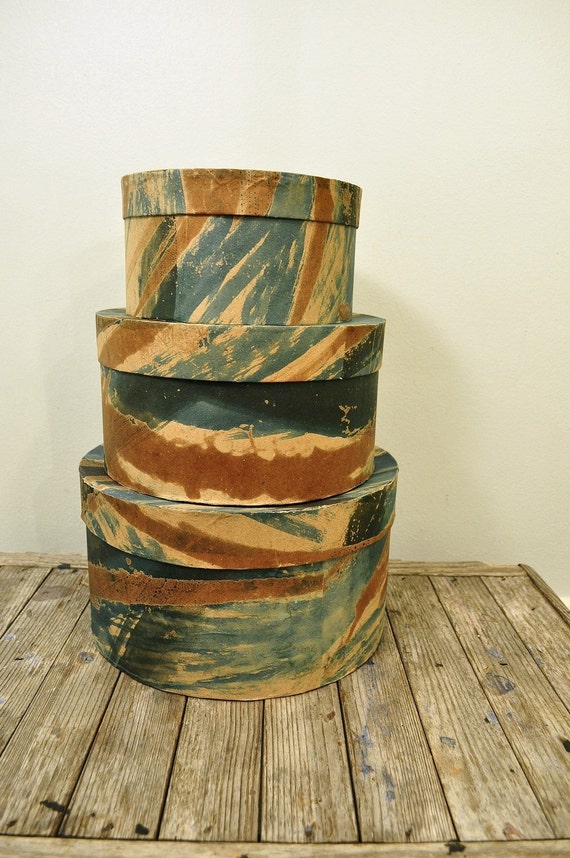 Set of Three Cardboard Nesting Boxes