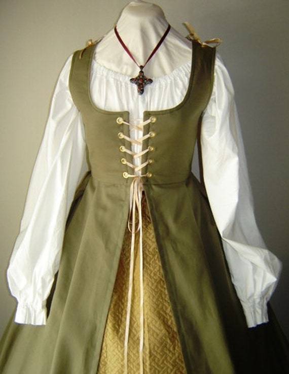 Renaissance Irish Overdress Gown in Twil CUSTOM MADE