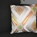 P219WH Elegant Diamond Pattern Silk Pillow 12" x 12"