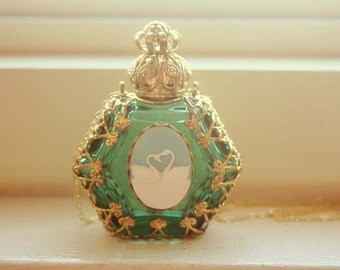 Swan Perfume Bottle necklace
