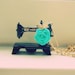 Mad Hatter old fashion sewing machine necklace