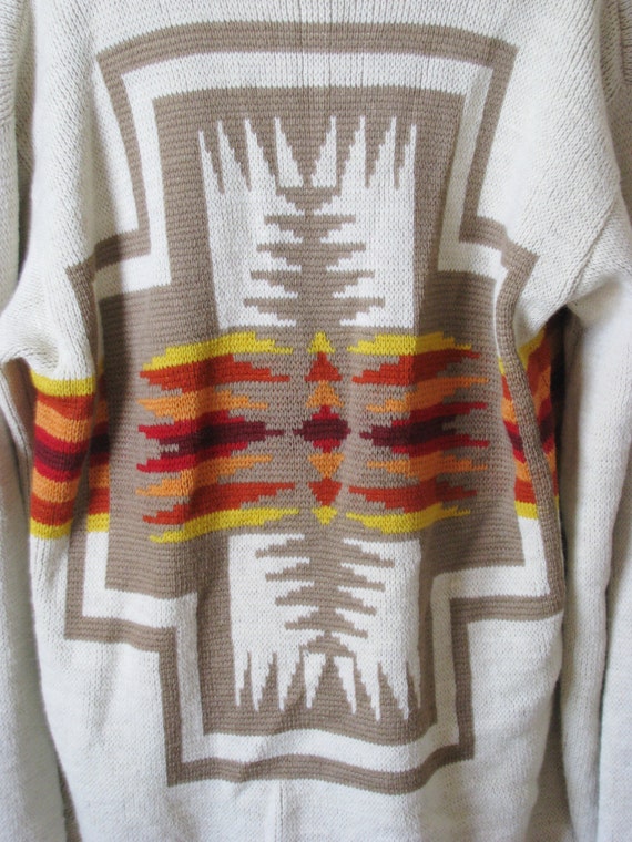 70s Pendleton Sweater / 1970s Southwest Sweater / Wool Unisex