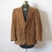 Vintage Corduroy Jacket / Men's Brown Suit Jacket M L