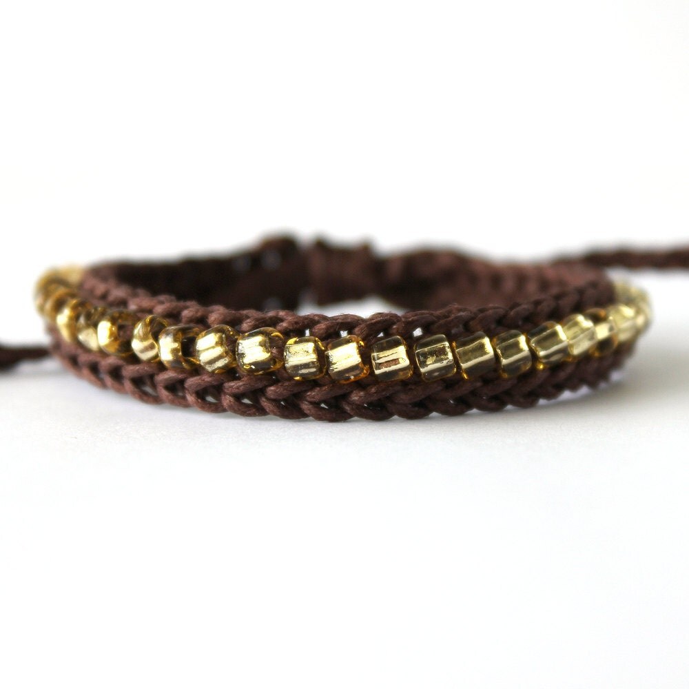 Waxed Cotton Bracelet