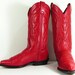 womens red cowboy boots size 7