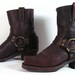 frye ankle harness boots style 8 R womens 6.5 m b brown western cowboy biker cowgirl