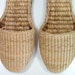 basket weave shoes womens 7 straw grass handmade woven tan