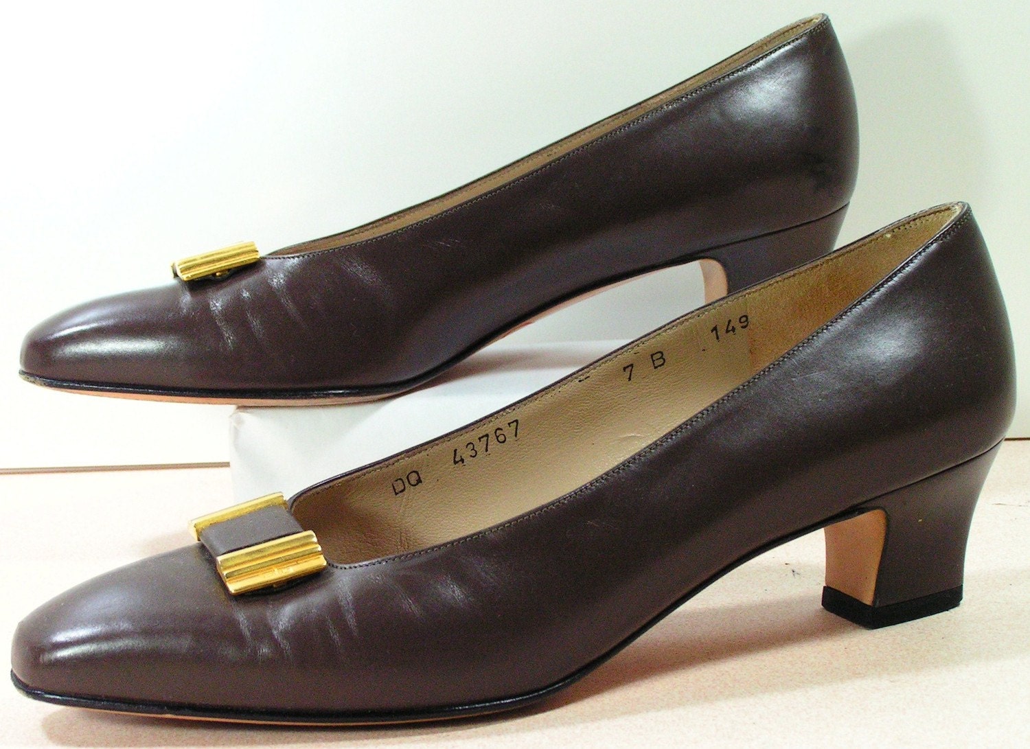salvatore ferragamo dress shoes womens 7 b m by vintageshoescloset