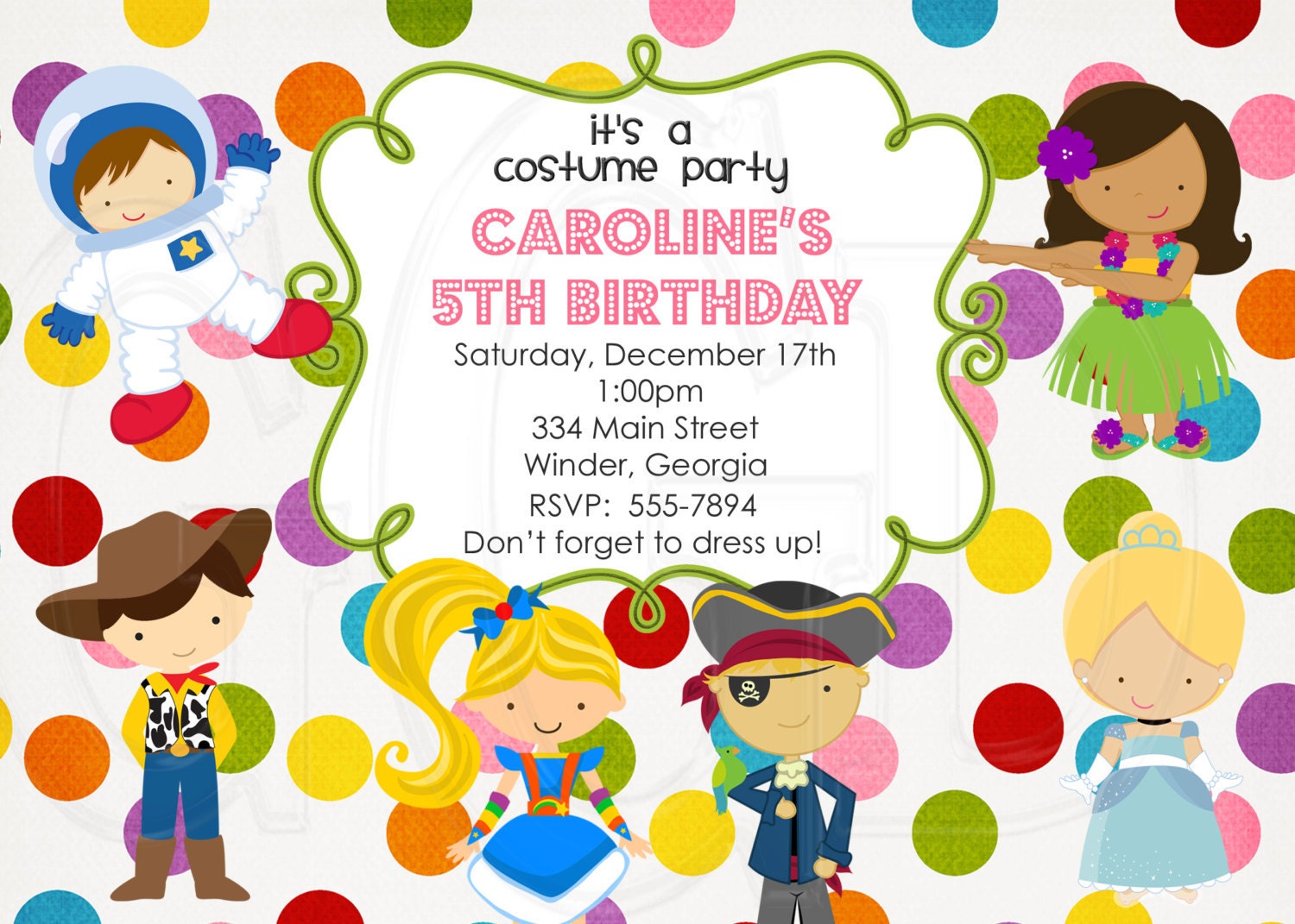 Costume Party Invitations 4