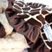 Giraffe Minky Baby Blanket Security Size