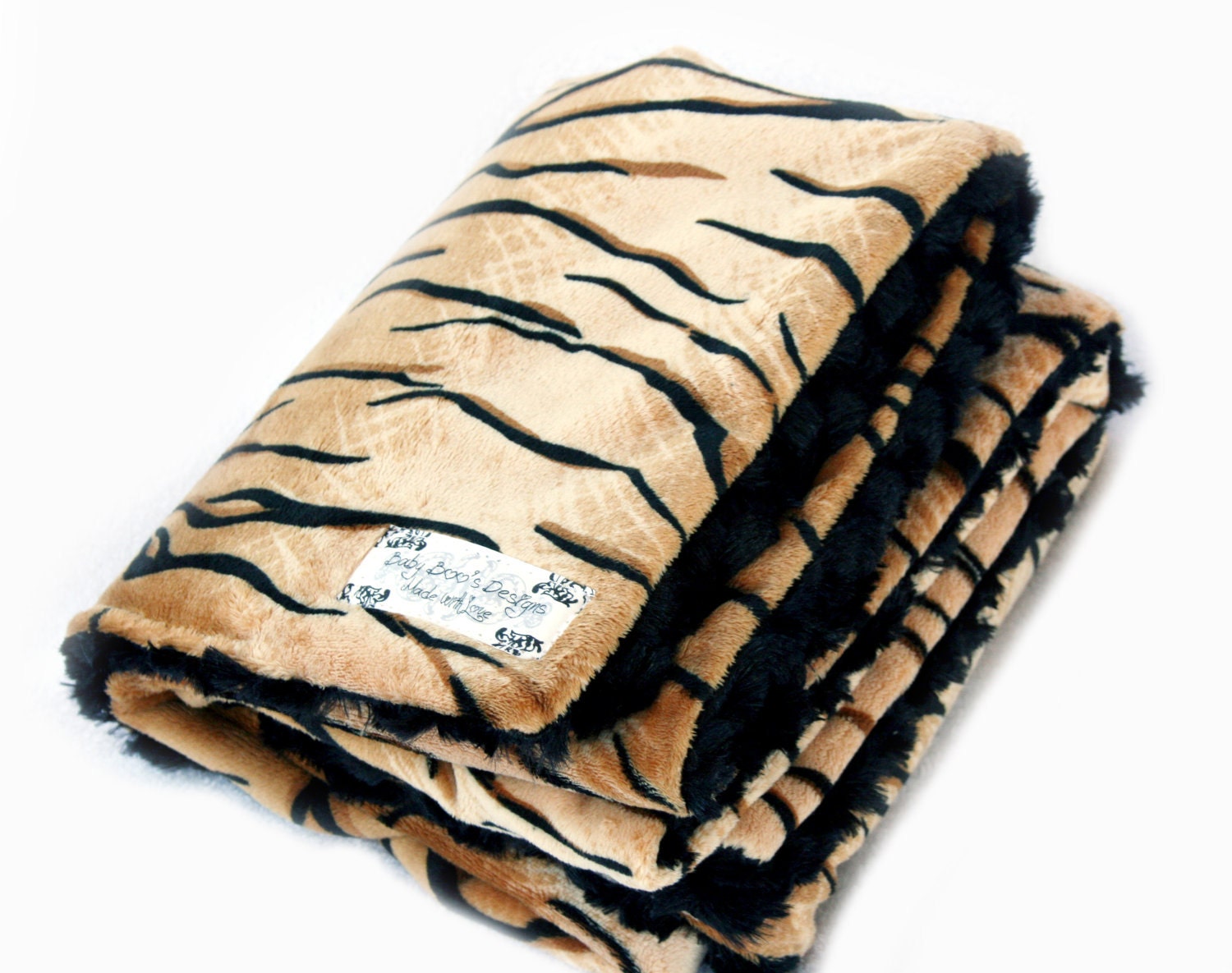 Minky Baby Blanket Tiny Tiger