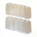 10 Military Tags - Stainless steel blanks with rolled edges - keys dog ID pendants and more