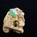 Lovley Seafoam Oval Sea Glass Ring Set In .925 Sterling Silver On A Triple Band