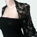 Knit Black Bolero Shrug Wrap Sleeves, Weddings Bridesmaid Women, Holiday Accessories, Evening dress