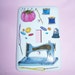 Sewing themed steel single light switch cover - swarovski crystals