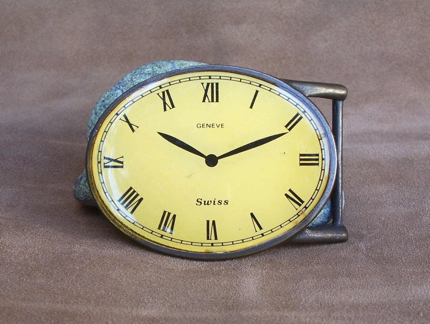 Vintage Belt Buckle Clock by vintagebuckle on Etsy