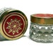 Vintage Glass Jars Avon Cream Sachet Keepsake Jars Red Gold Persian Wood