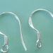 200 pcs. solid sterling silver str 925 earrings hook coil ear wire wholesale lot