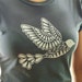 SALE - White Dove on Gray T-Shirt