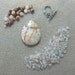 Red Vein Jasper Aventurine Glass Pendant Focal Beads Kit DIY