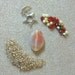 Sunrise Agate Carnelian Silver Pewter Czech Focal Pendant Beads Kit DIY