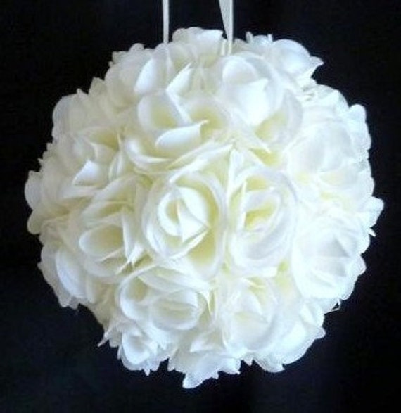 Items similar to Pretty Rose Kissing Ball / Bridal Bouquet in Cream