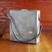 Grey Leather Camera Case, DeJur Camera, Vintage Purse Shoulder Bag