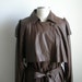 Vintage Trench Coat, Leather Duster - Dark Brown / French Roast - Super Soft & Full Length