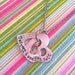 NEW-Floating Heart Washer....Hand Stamped Necklace