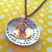 NEW-LOVED...Mixed Metal Hand Stamped Necklace