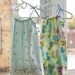 Vintage Pillowcase Dress - Purple, Blue, Green Flowers
