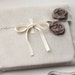 CD/DVD packaging - 10 fabric envelopes - natural linen