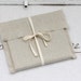 CD packaging - 10 linen fabric envelopes - natural linen CD envelopes