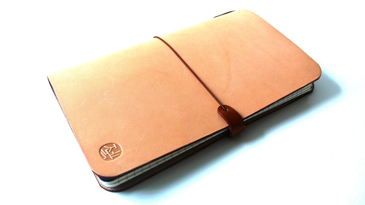 Leather Cover for Moleskine Journal cahiers and notebooks
