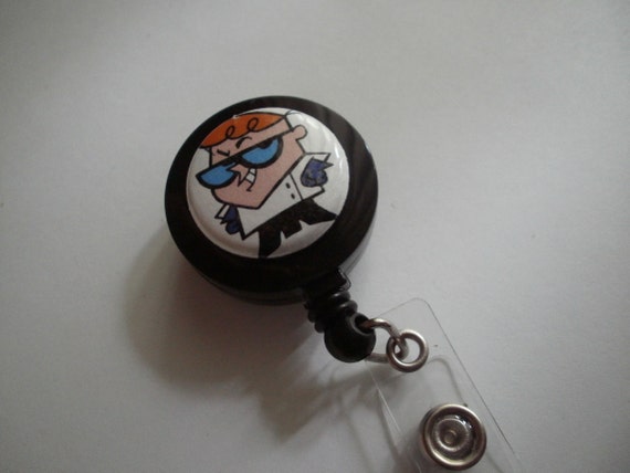 Dexter In A Lab Coat ID Badge Holder With The Spiffy