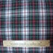 Red, white and green Homespun Yarn dyed cotton fabric yardage