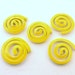 ceramic mosaic tile, Yellow swirl Tiles - Handmade