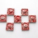 7 Matador Red Crab tiles/ Red ceramic mosaic tiles and Coins ect.... (TILES to MOSAIC)