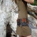 Steampunk Leather Belt bag hip with pockets in brown