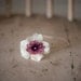 White and Rose Flower Headband