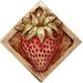 Strawberry Art Tile 2 x 2 Ceramic Tile