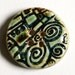 Handmade Artisan Ceramic Button in Liberty LIBB3